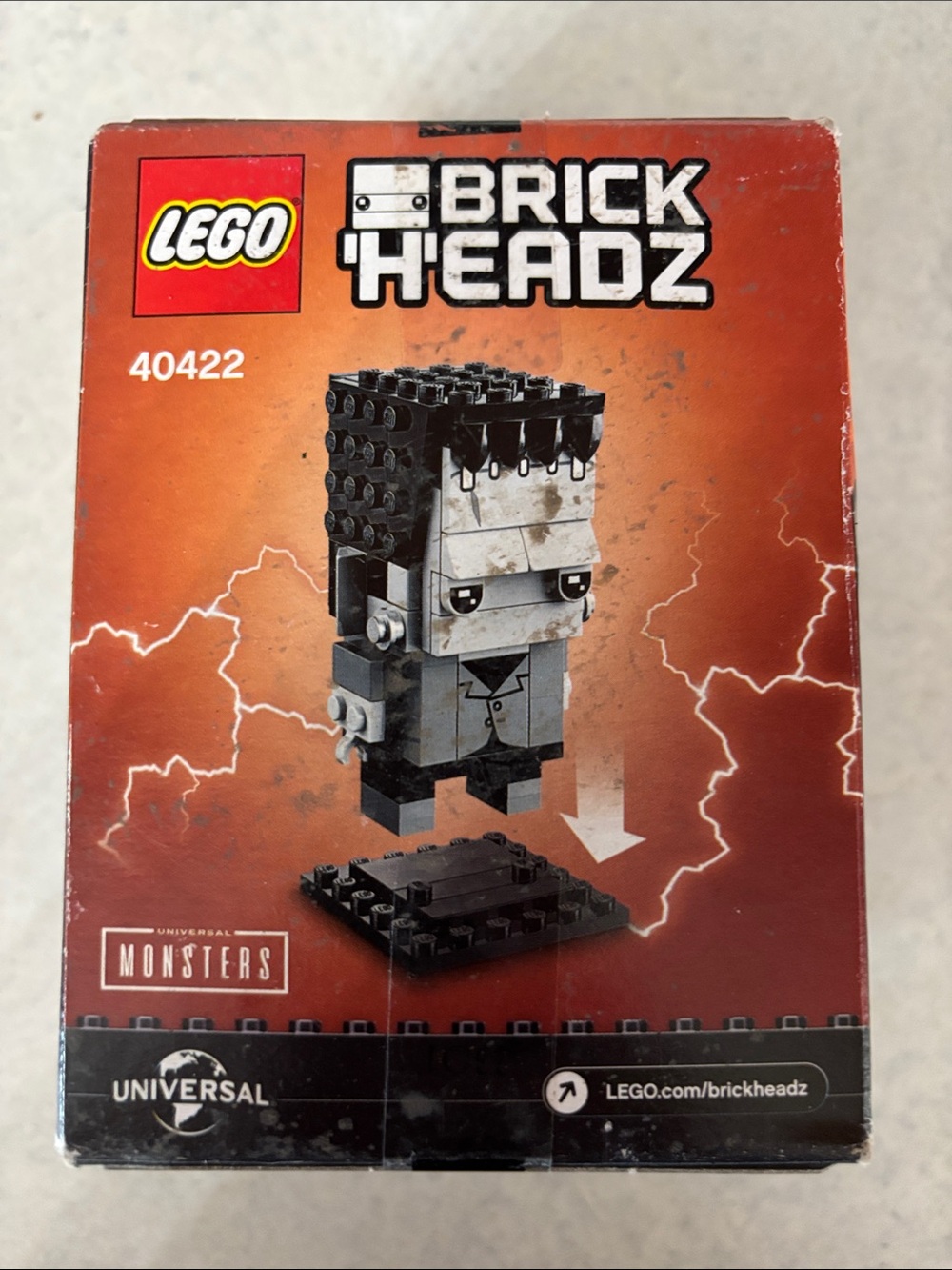 Lego BrickHeadz Frankenstein in Gray and Black - Picture 3 of 4